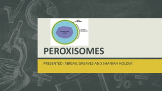 PEROXISOMES
PRESENTED: ABIGAIL GREAVES AND SHANIAH HOLDER
 