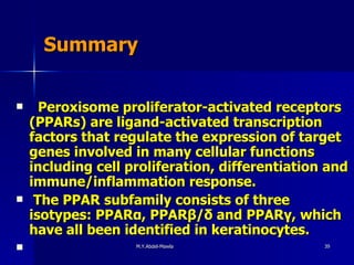 Peroxisomes in dermatology | PPT