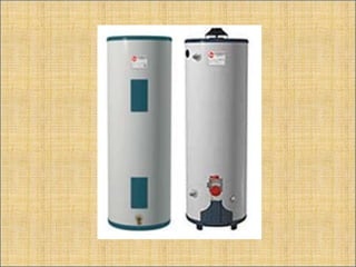 Bekalan air panasAlatpemanas air segeraCiri-ciriMudahdipasangKos lebihmurahTerdiridaripadasatu unit alatpemanas yang disambungpadapuncaelektrikAir dipanaskansecarterusdandikeluarkandanakankeluarapabilainjapdibuka