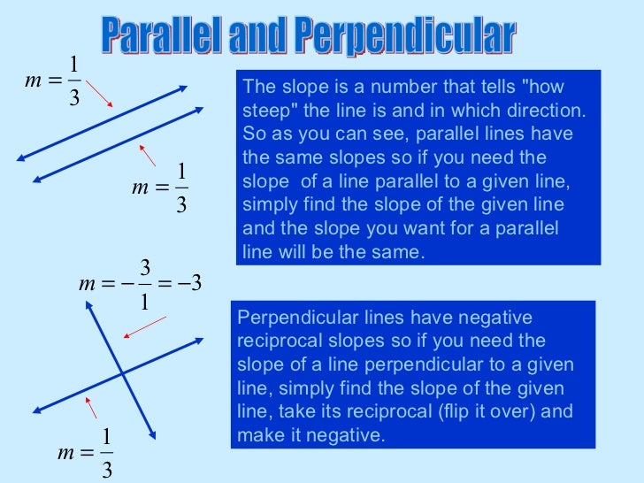 Perpendicular and Parallel Lines