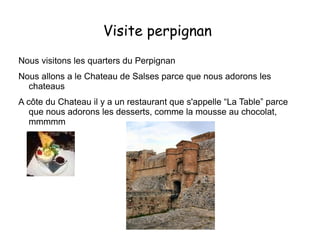 Nous mangeons dans le restaurant du train 