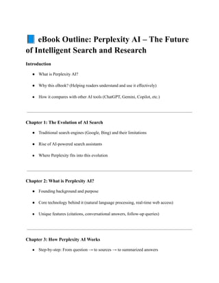 Perplexity AI – The Future of Intelligent Search and Research | PDF