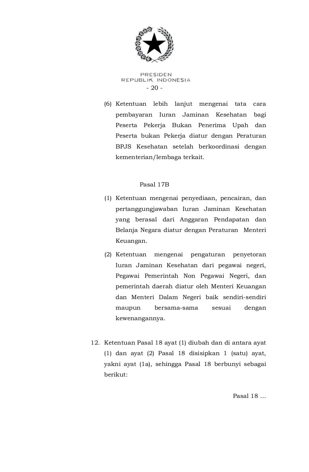 Peraturan Presiden No. 111 Tahun 2013 tentang Perubahan atas Perpres