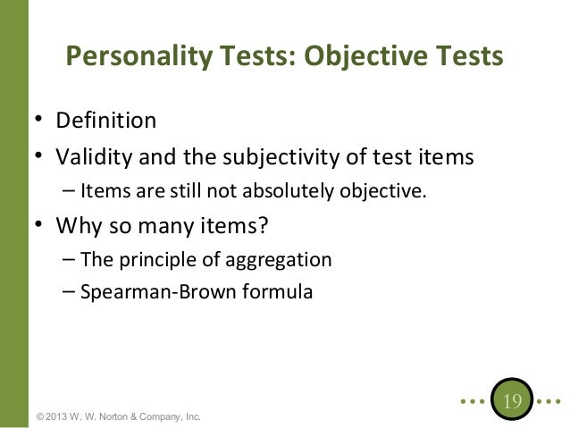 psy 239 401 chapter 5 slides objective personality tests