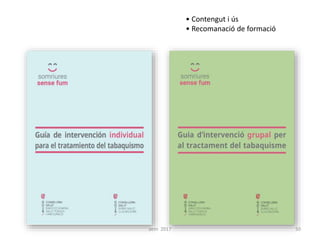 • Contengut i ús
• Recomanació de formació
50aem 2017
 