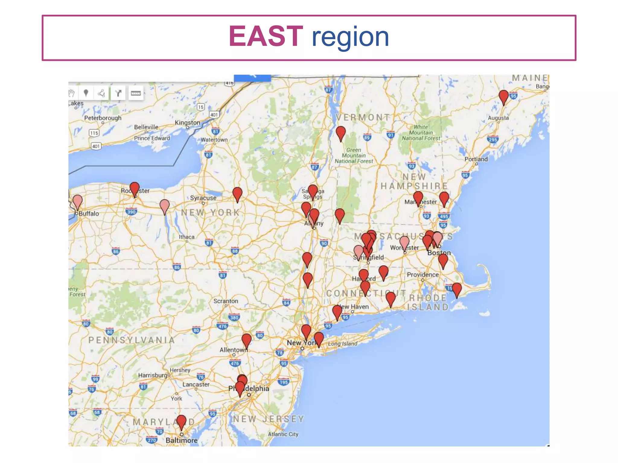 EAST region
 