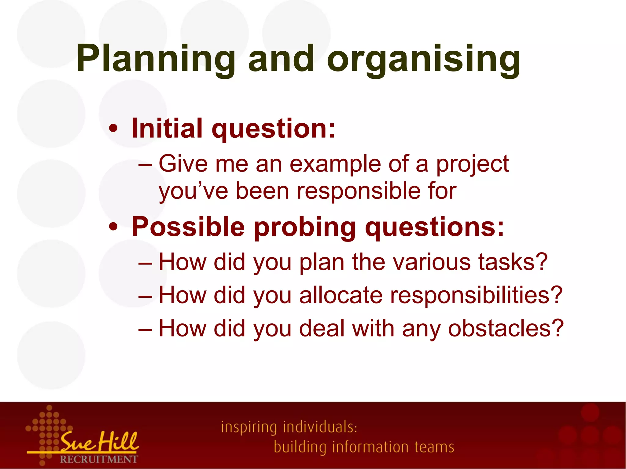 Competency-based interviews | PPT