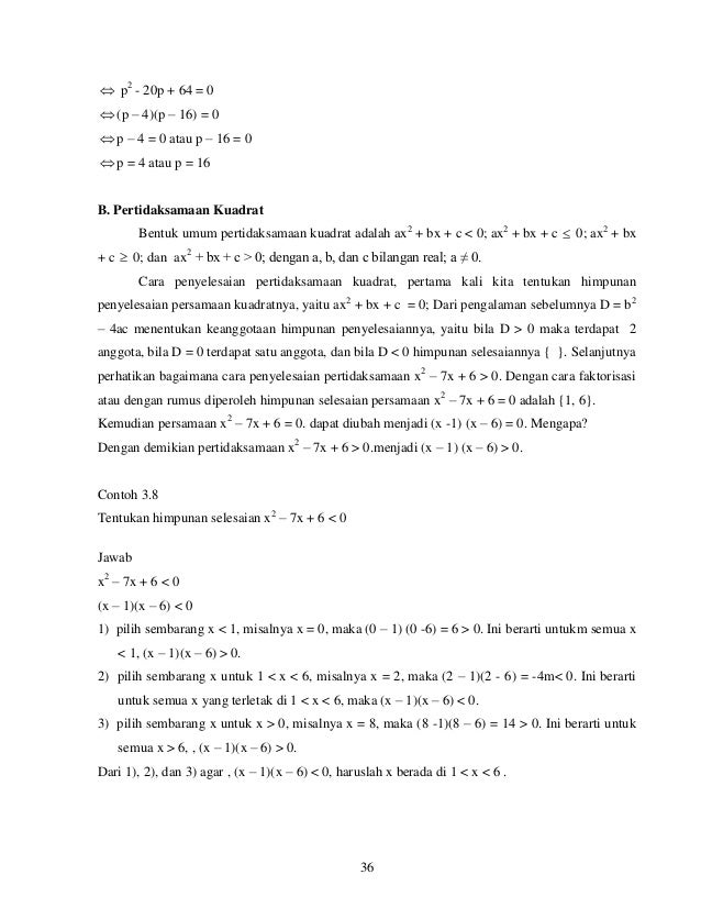 Persamaan dan pertidaksamaan 2