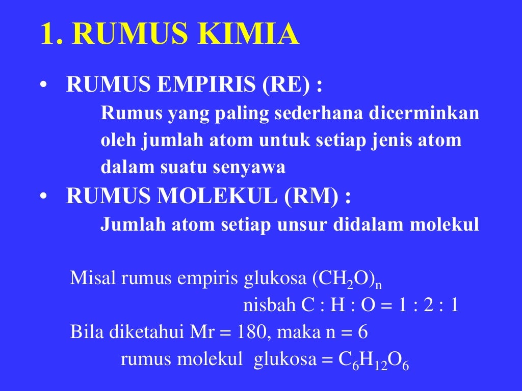 Persamaan dan rumus kimia (ii)