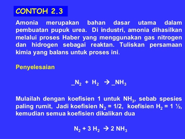Persamaan dan rumus kimia (ii)