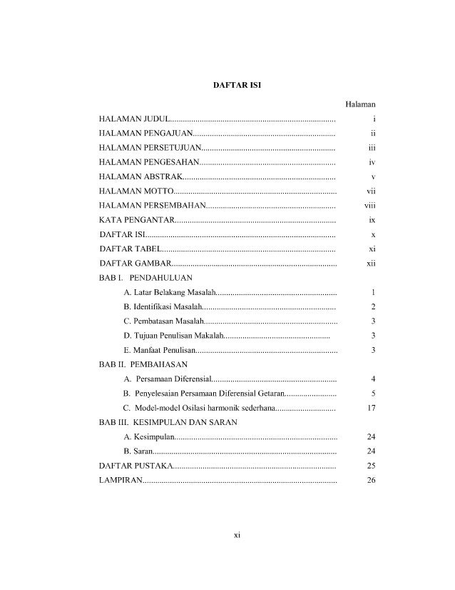 Persamaan Diferensial Getaran