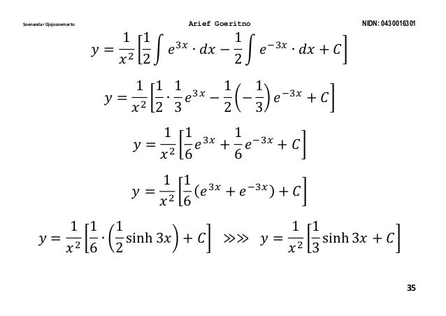 Persamaan diferensial orde 1