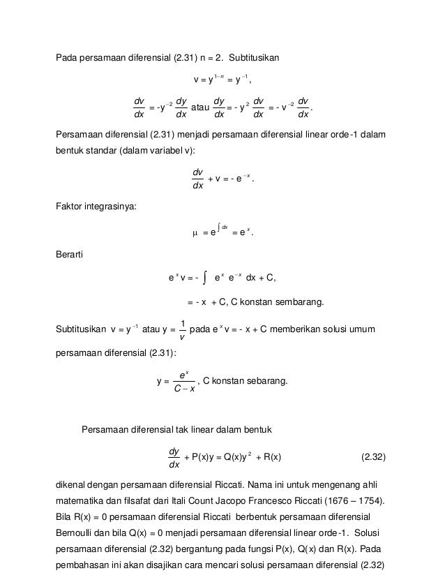 Persamaandifferensial