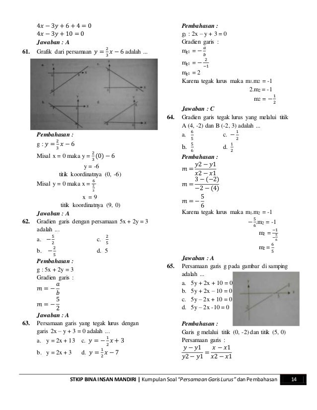 Unduh 88 Koleksi Gambar Grafik Persamaan Garis X-3Y+1=0 Paling Bagus 