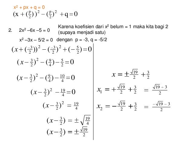 Persamaan kuadrat2 Persamaan kuadrat2