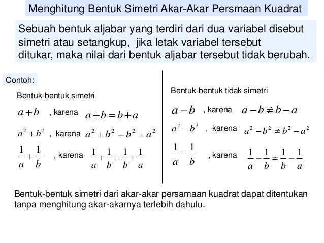 Persamaan kuadrat2