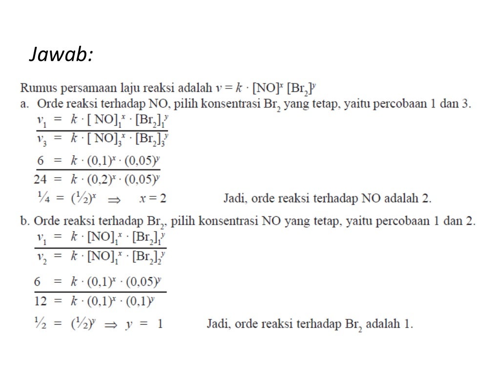 Persamaan laju reaksi (Kimia)