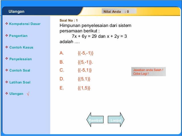 Contoh Soal Ulangan Himpunan - Contoh Xias