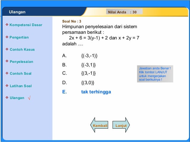 Persamaan linier budi garjito