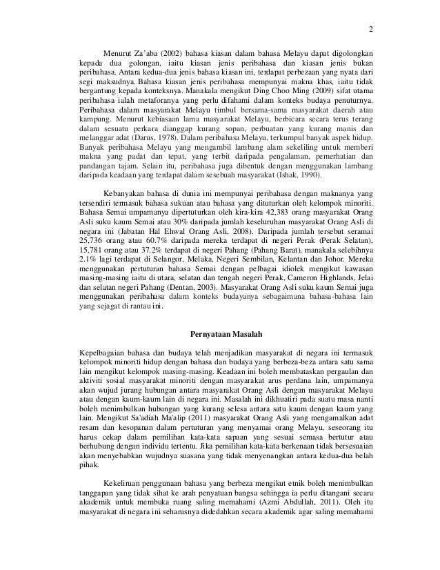 Persamaan Peribahasa Semai Dan Peribahasa Melayu