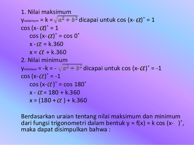 Persamaan Trigonometri
