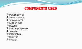 LPG gas leakage detection and protection system | PPTX