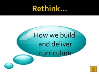 How we build  and deliver curriculum 