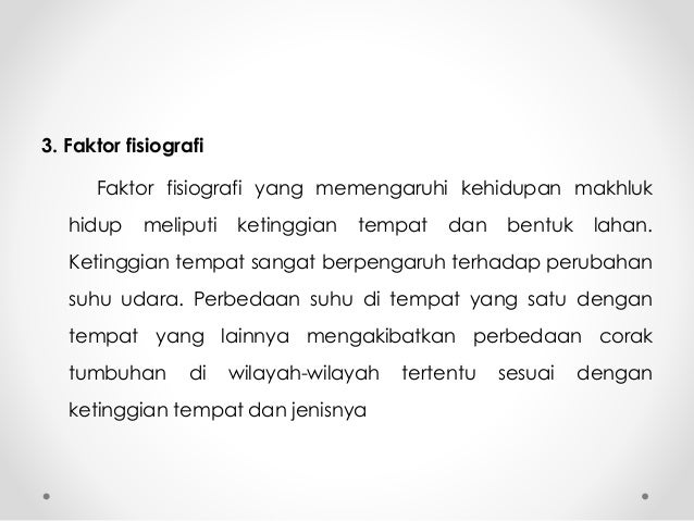 Persebaran Flora Fauna