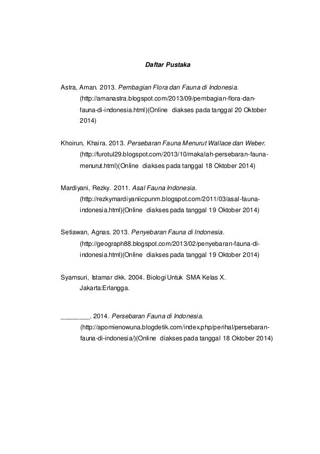 Makalah Persebaran Hewan Di Indonesia