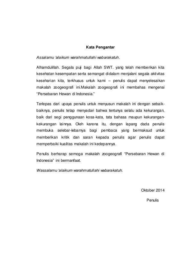 Makalah Persebaran Hewan Di Indonesia