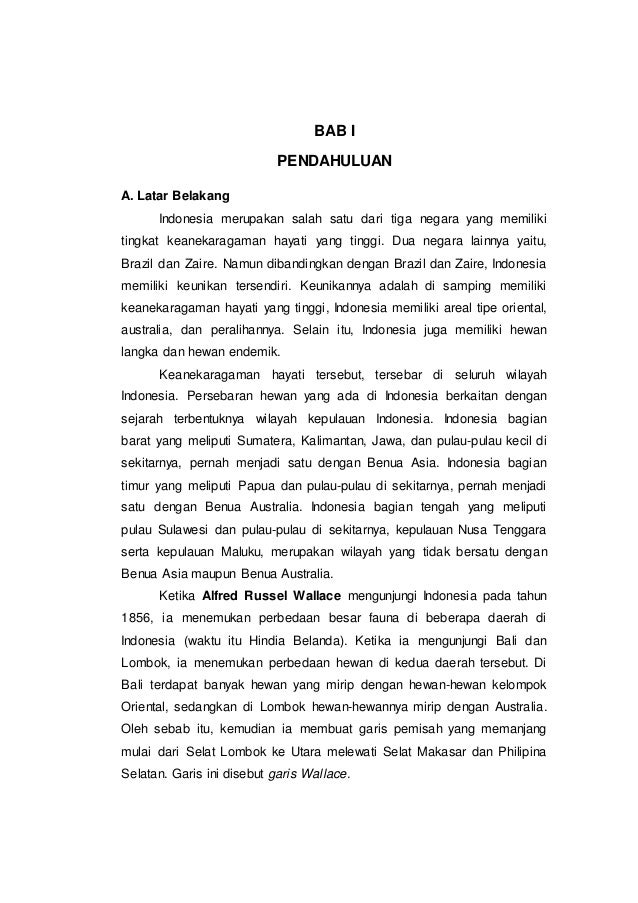 Makalah Persebaran Hewan di Indonesia