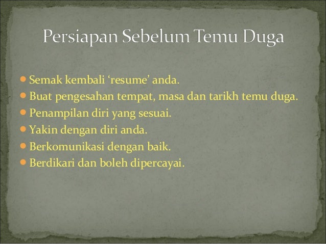 Persediaan Alam Pekerjaan