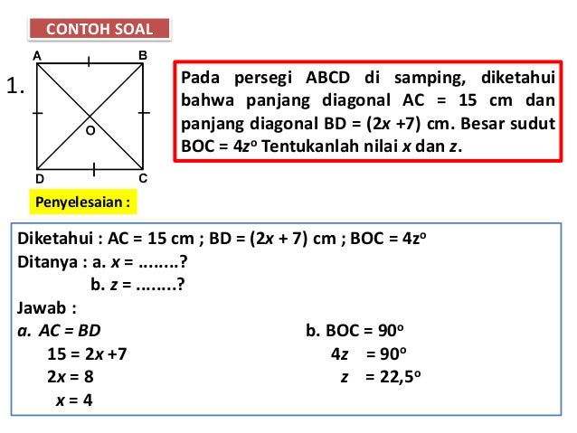  Contoh Soal Persegi Panjang  Kelas 7 Contoh  Soal  Terbaru