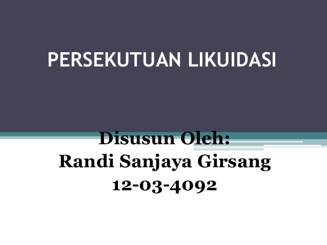 Persekutuan Likuidasi