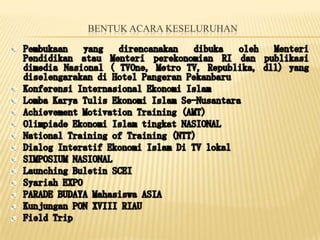 BENTUK ACARA KESELURUHAN