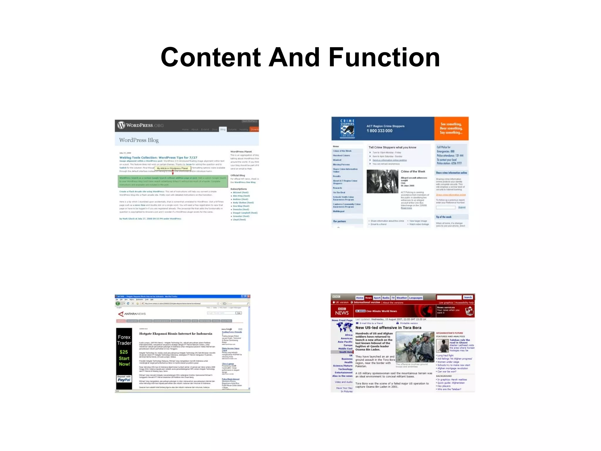 Content And Function