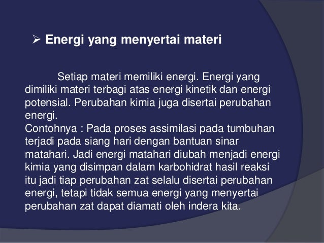 Persentasi1 Materi Dan Perubahan Materi