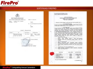 SERTIFIKASI FIREPRO
 