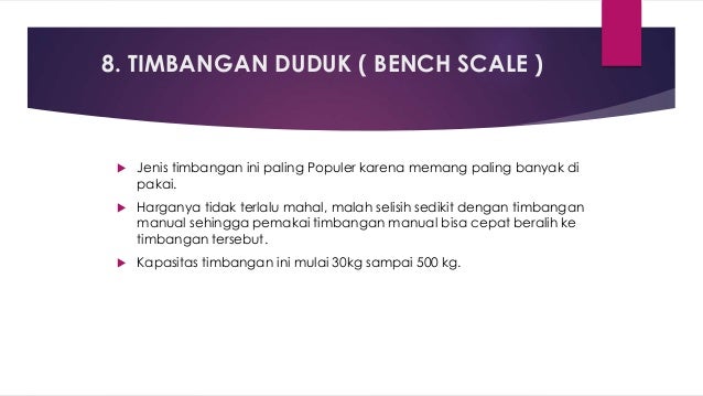 Jenis Timbangan