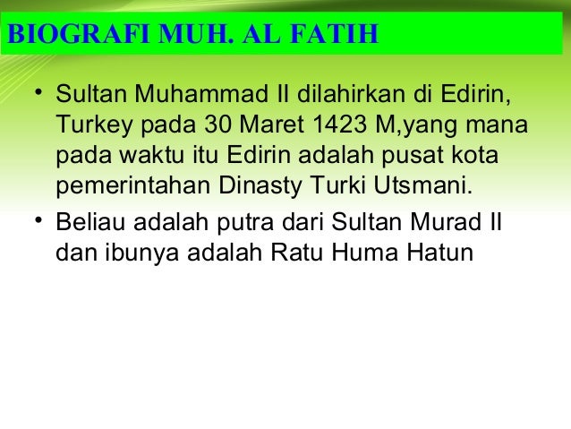 Gaya Kepemimpinan Muhammad Alfatih