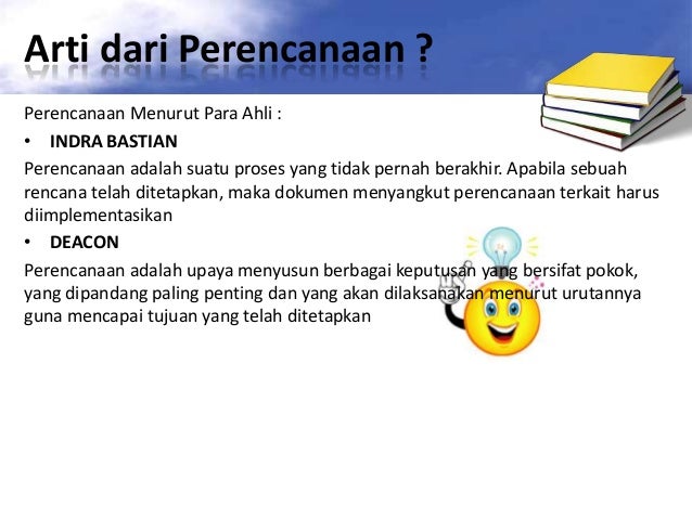 Definisi dan Pengertian Perencanaan Menurut para Ahli