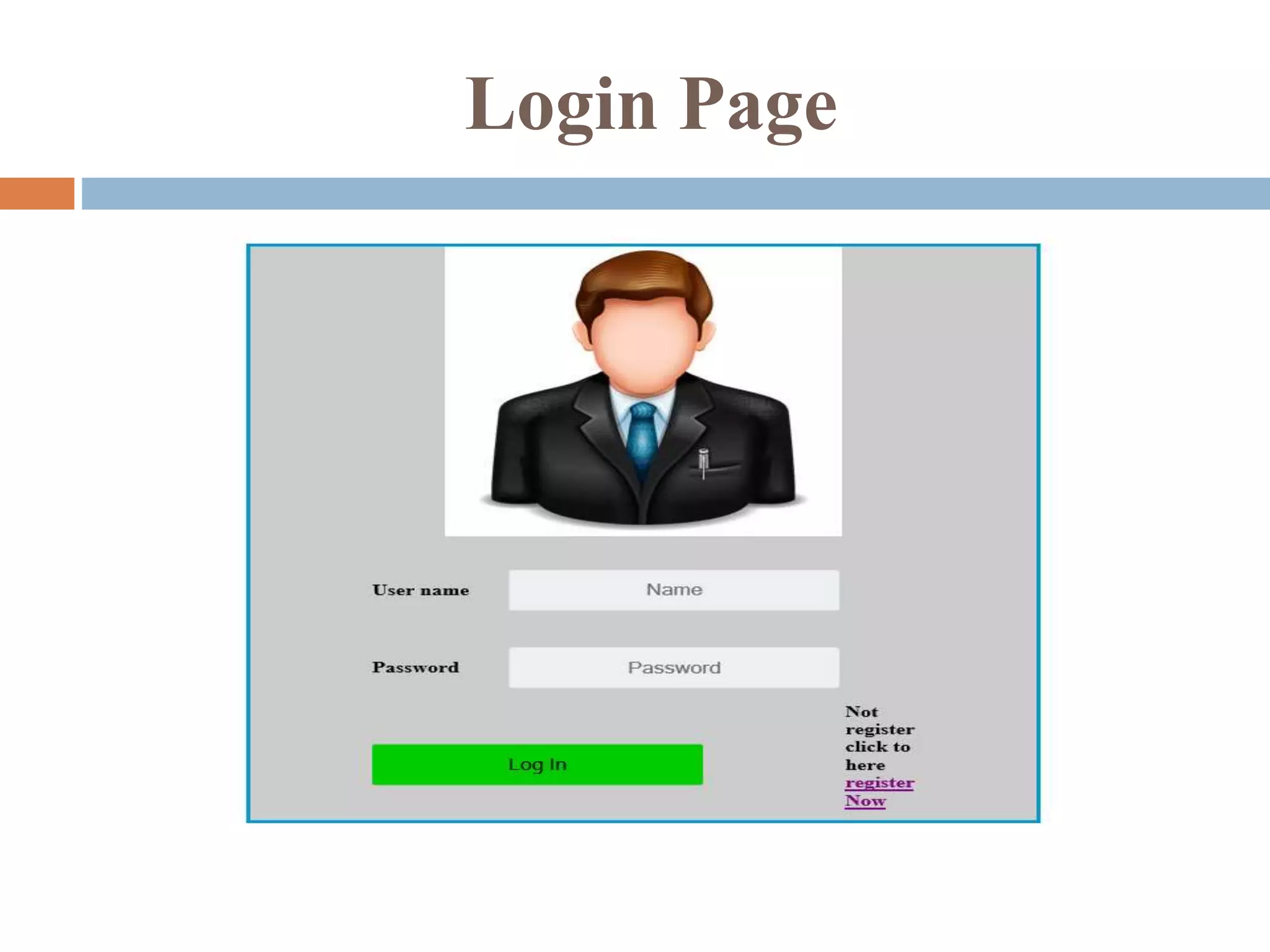 Login Page
 