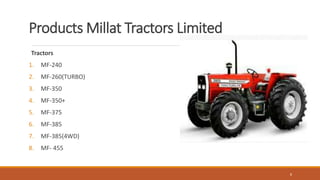 Waheed Tractor Persentation of millat tractor by abdul waheed | PPTX