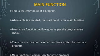 Persentation on c language | PPTX