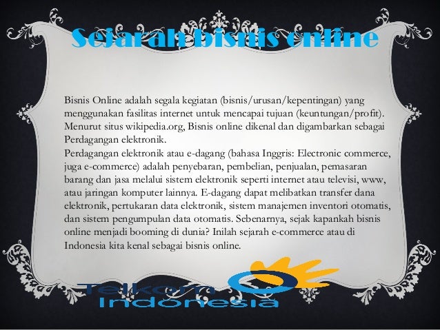 Bisnis perdagangan online