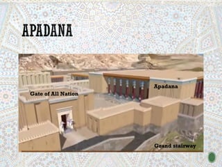 Grand stairway
Gate of All Nation
Apadana
 