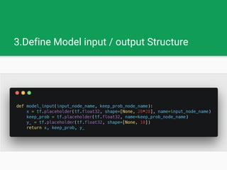 3.Define Model input / output Structure
 