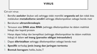 PERSIAPAN PENJURUSAN MATERI BIOLOGI KELAS X_VIRUS.pptx