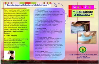 Leaflet Persiapan persalinan