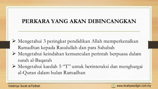 Indahnya Kefardhuan Puasa Dalam Surah al-Baqarah